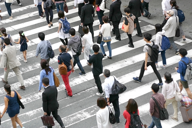 AI 歩行者交通量の計測