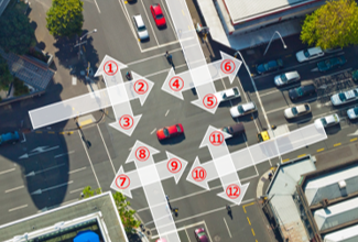 AI 自動車交通量